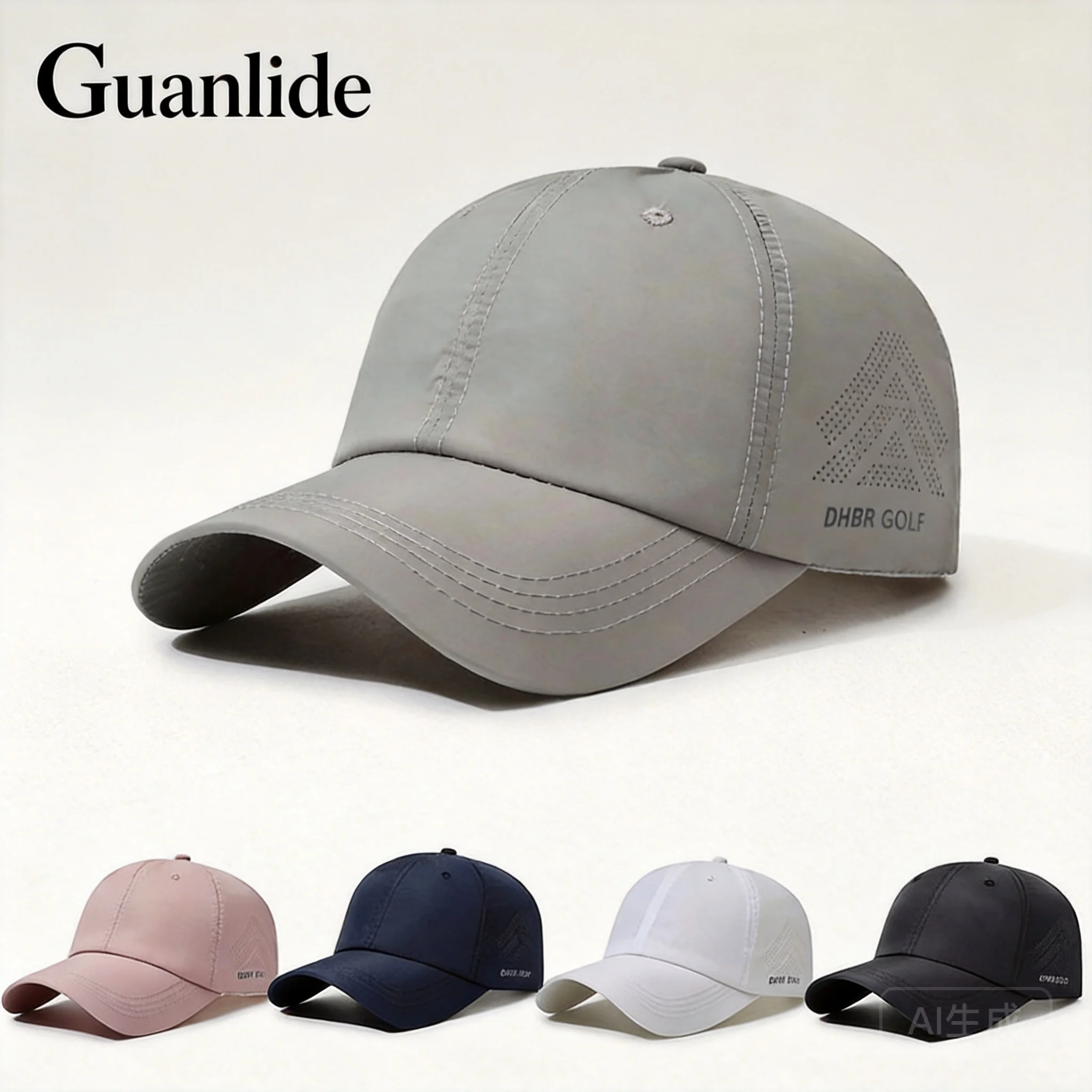 Unisex Quick Drying Mesh Breathable Sun Protection Baseball Cap Adjustable Outdoor Daily Hat For Men Women In Black Navy White