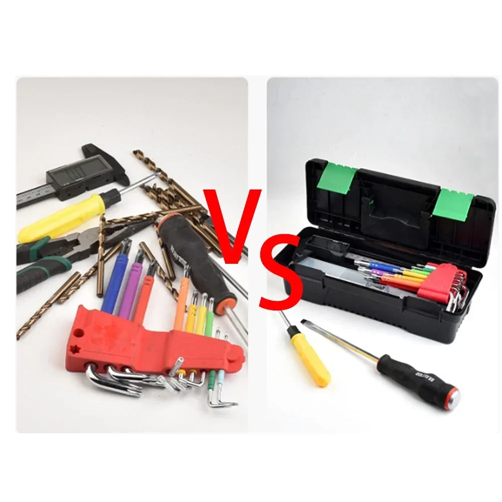 Carpentry Tool Box 10Inch Tool Box ABS Lock Buckle Comfortable Handle Easy To Open And Close High Frequency Use