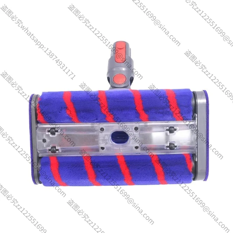 

Для пылесоса Dyson, двойная роликовая электрическая щетка для пола, мягкий флисовый барабан, щетка для пола V6V7V8V10V11, аксессуары