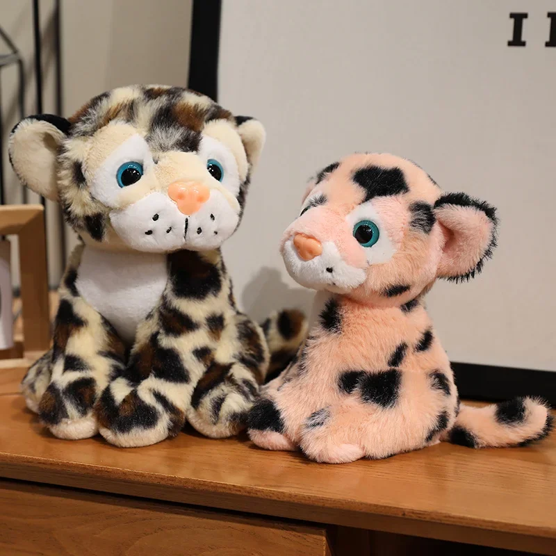 Pluszak Leopard 22 cm Kawaii Śliczne Zwierzątko Domowe Czarna Pantera Lalka Poduszka Prezent Urodzinowy dla Dzieci Miękka Wypchana Zabawka Pluszowa