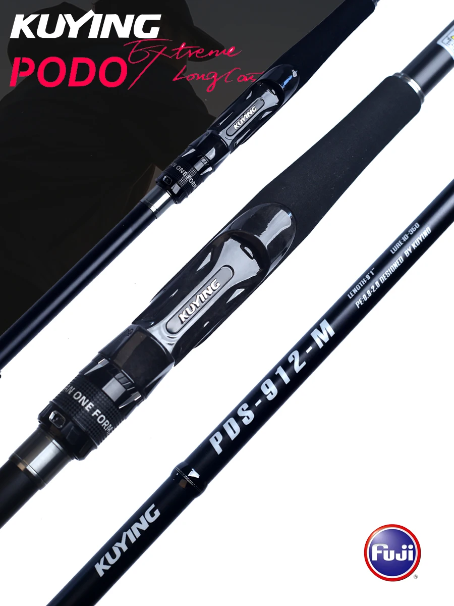 KUYING Podo Long Cast Fishing Spinning Rod 9'1