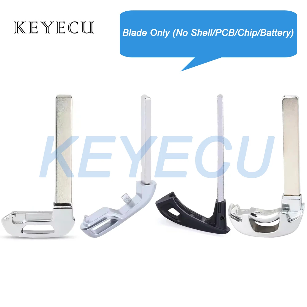 KEYECU Uncut Insert Emergency Key Blade for Chevrolet for GMC for Cadillac Smart Remote Car Key Fob