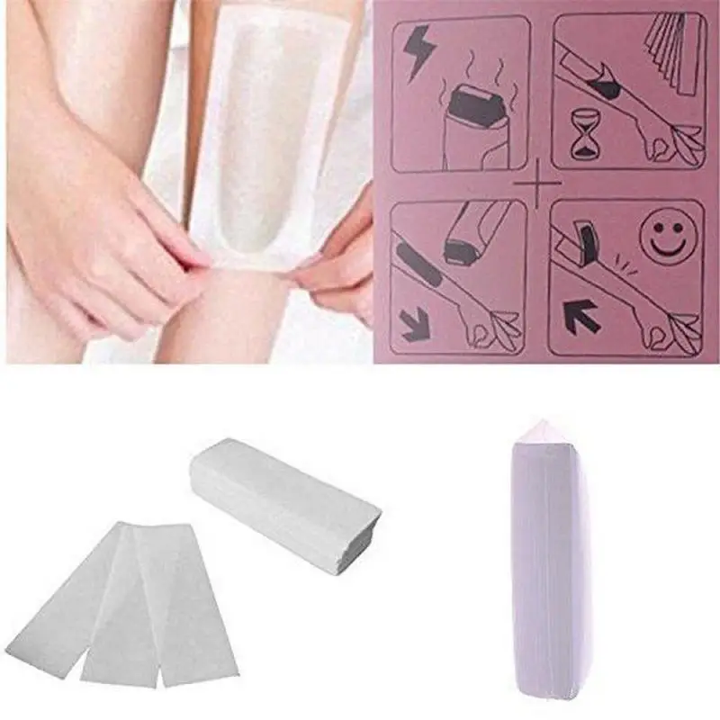 Waxing Paper Strips High Efficiency Nonwoven Depilatory Supply Wax Strips for Hair Removal at Home