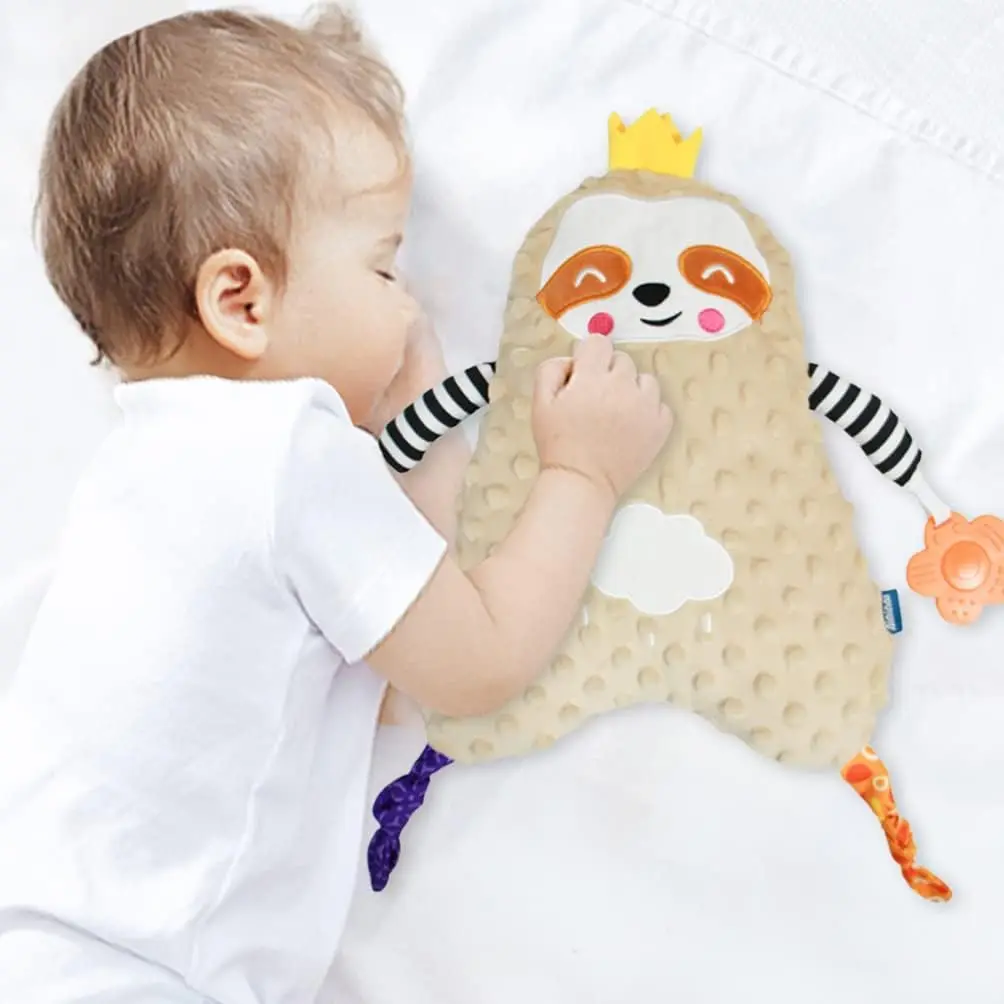 Baby Beanie Comforter Blanket Cute Stuffed Animal Comforter Blanket Baby Sleep Comforter Doll For Newborn Kid Plush Snuggle Toys