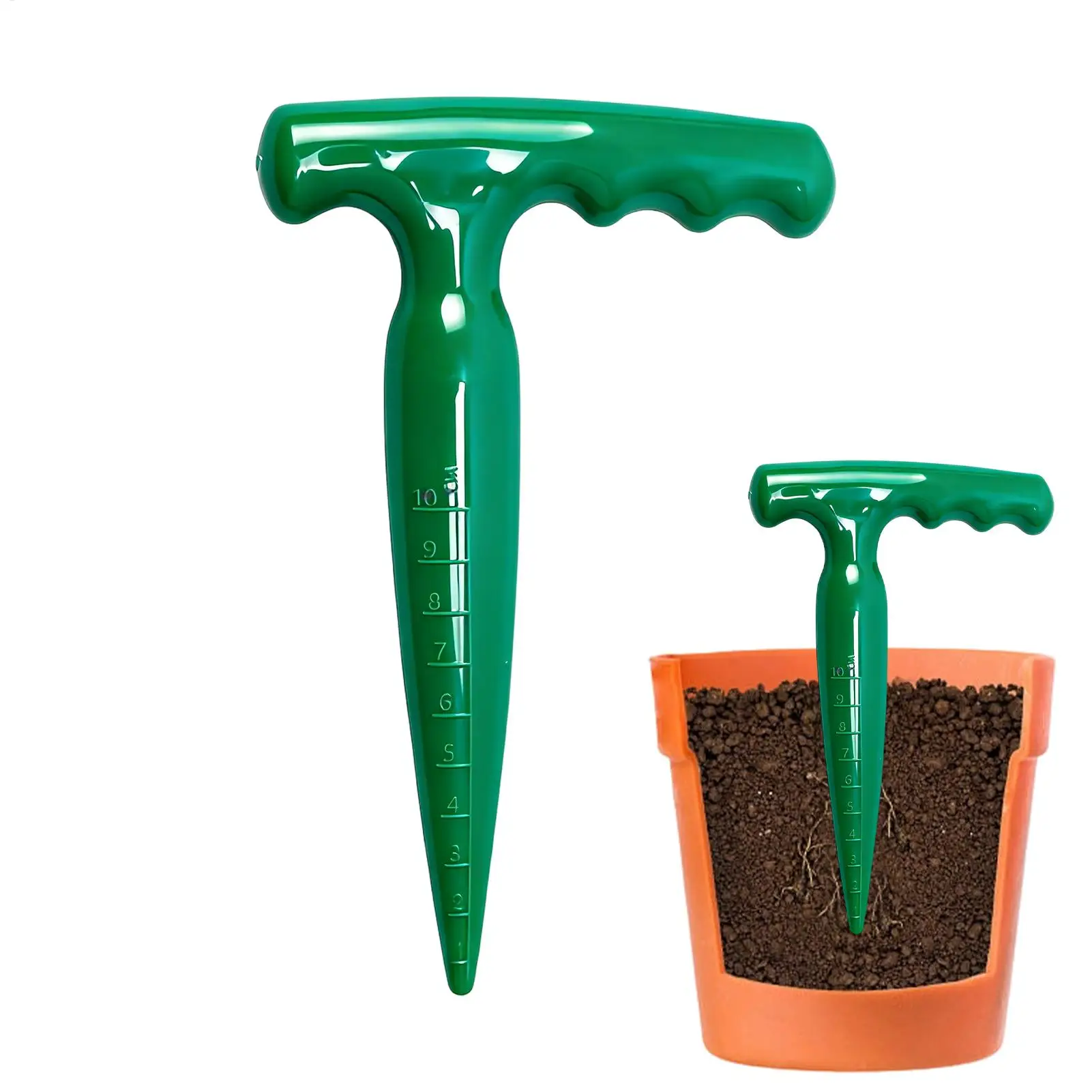 Herramienta ergonómica para jardinería, excavador de agujeros para plantas multiusos, para pepinos, tomates, trasplante, jardinería, patio