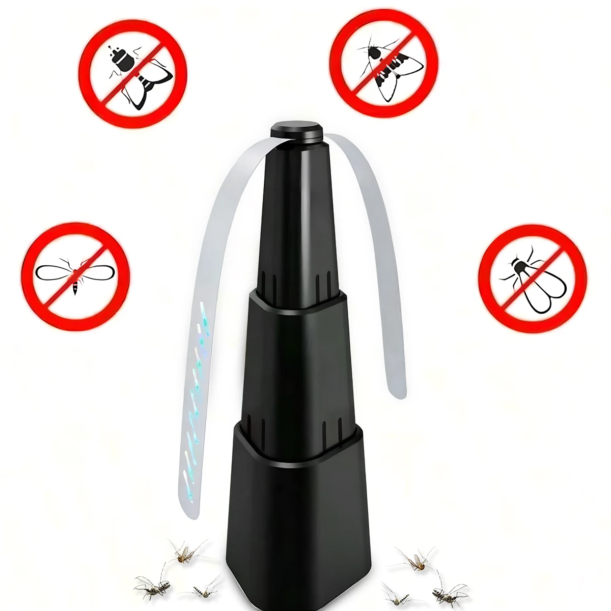 Multi Functional Telescopic Fly Repellent Fan (Excluding (2 * AA))