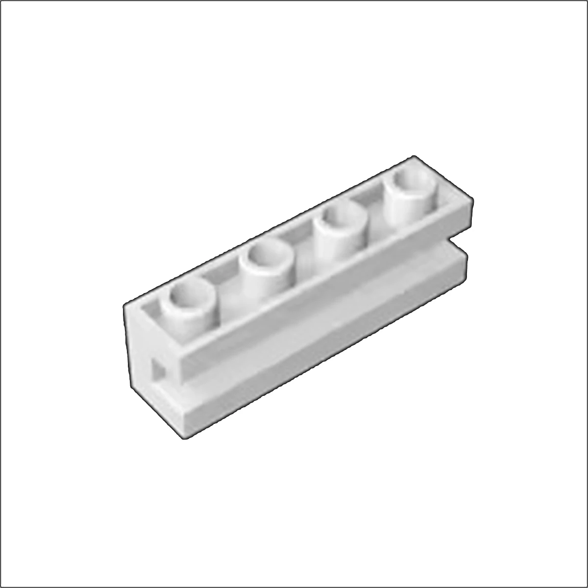 50pcs 2653 Modified 1x4 With Channel Building Blocks High-Tech Wall Bricks Educational Idea Toys Children Birthday Kid Gift