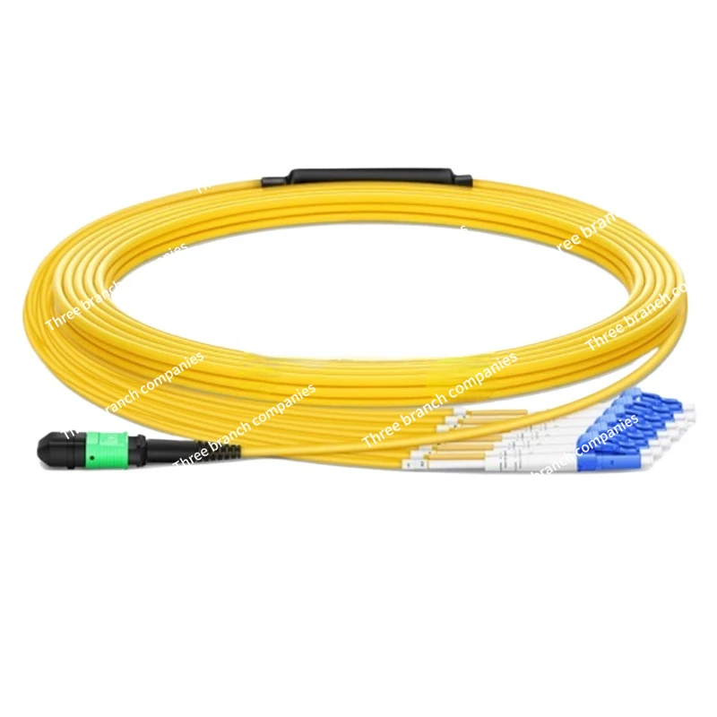 40G MPO-4 * DLC 8-Core Fanout Transfer MPO Fiber Optic Jumper SM/OM3/OM4 Optional