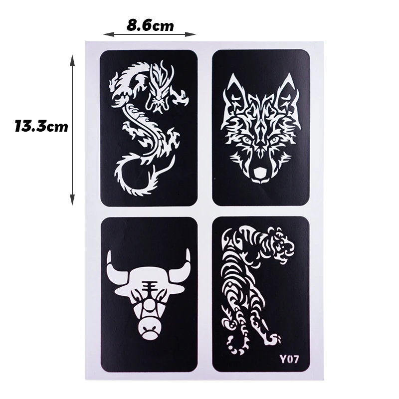 180Pcs Hollow Tattoos Stencils Templates For Airbrush Spray Face Hand Body Painting Tattoo Stencil Sticker Book Supplies