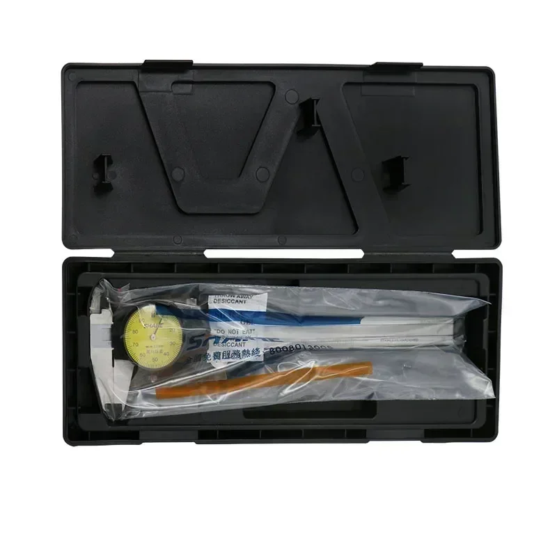 SHAHE HIgh Precision Dial Caliper 0-150 mm/0.01mm Double Shock-proof Stainless Steel Dial Caliper 0.01 mm