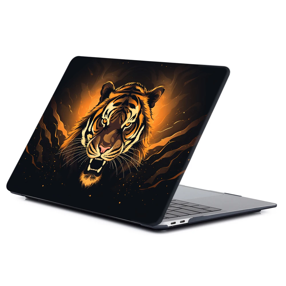 Cartoon tiger Print Laptop Case For Macbook Air 13 2025 M4 Chip 13.6-in A3240 Cover for MacBook Pro 13 14 16 Air 15 M3 M2 Case
