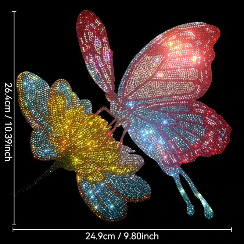 

Fashionable large fabric applique rhinestone new butterfly and flower sequin DIY clothes T-shirt patchwork clothing accessories