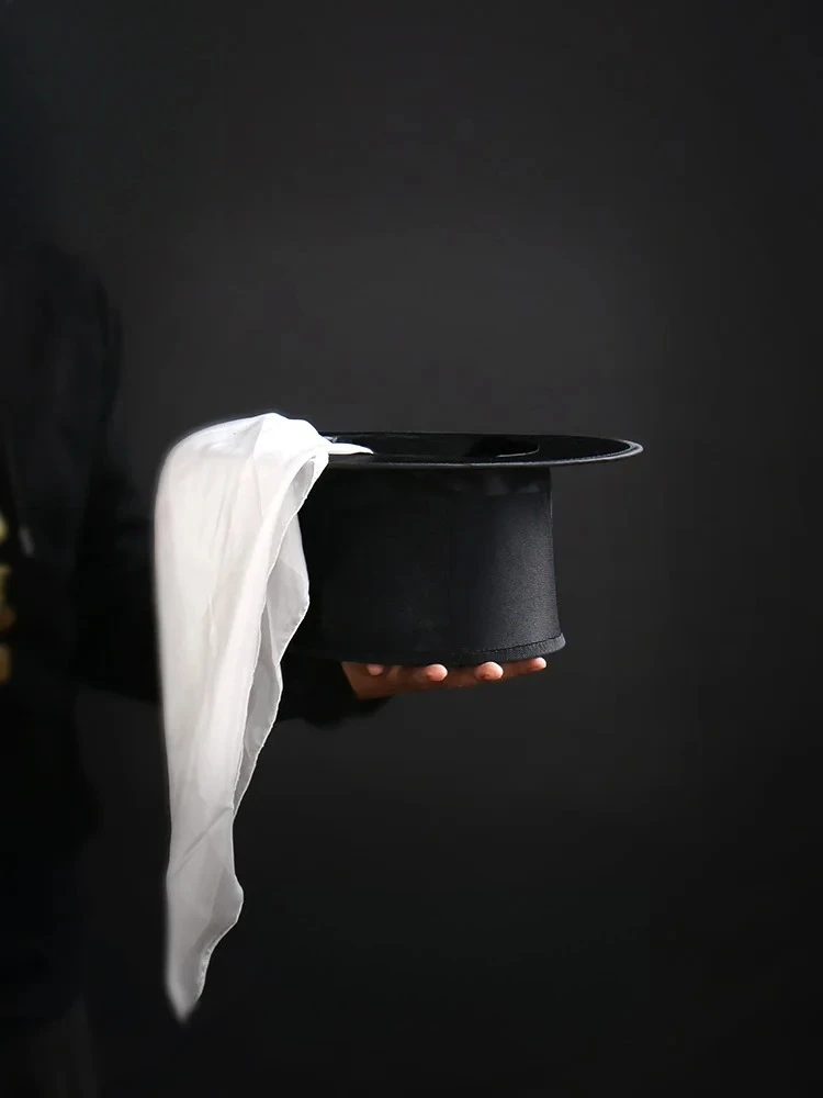 プロのマジックハット、鳩とシルクスカーフ付き、多目的ステージ、マジシャンの鳩出現/消える小道具、鳩出現マジック