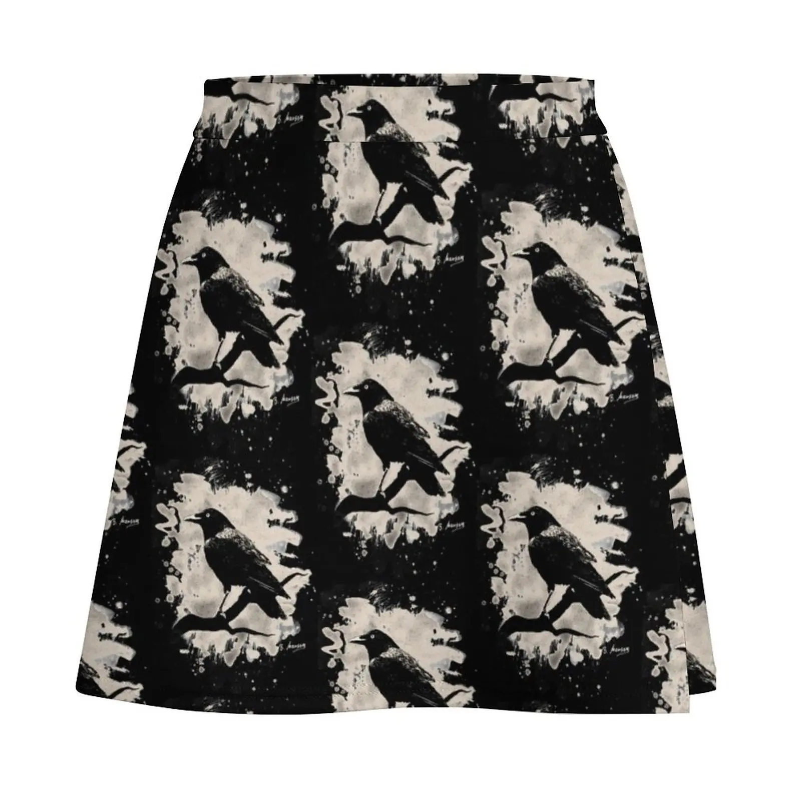 Crow bleached (creme white) Mini Skirt dress women summer women's summer clothing 2026 Mini Skirt