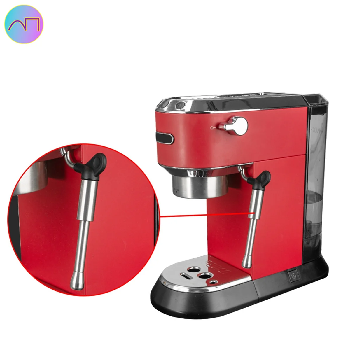 

Coffee Maker Steam Nozzle Steam Wand Nozzle Stainless Steel Multiple Holes Tip Milk Foam Spout for Delonghi EC685