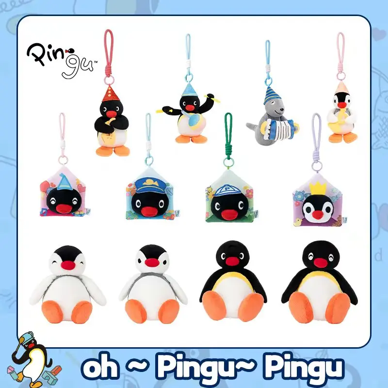 Serie Pingu Pinga: Peluche Kawaii Suave y Esponjoso, Llavero y Colgante para Bolsos, Regalo de Cumpleaños para Niños y Fans, Decoración