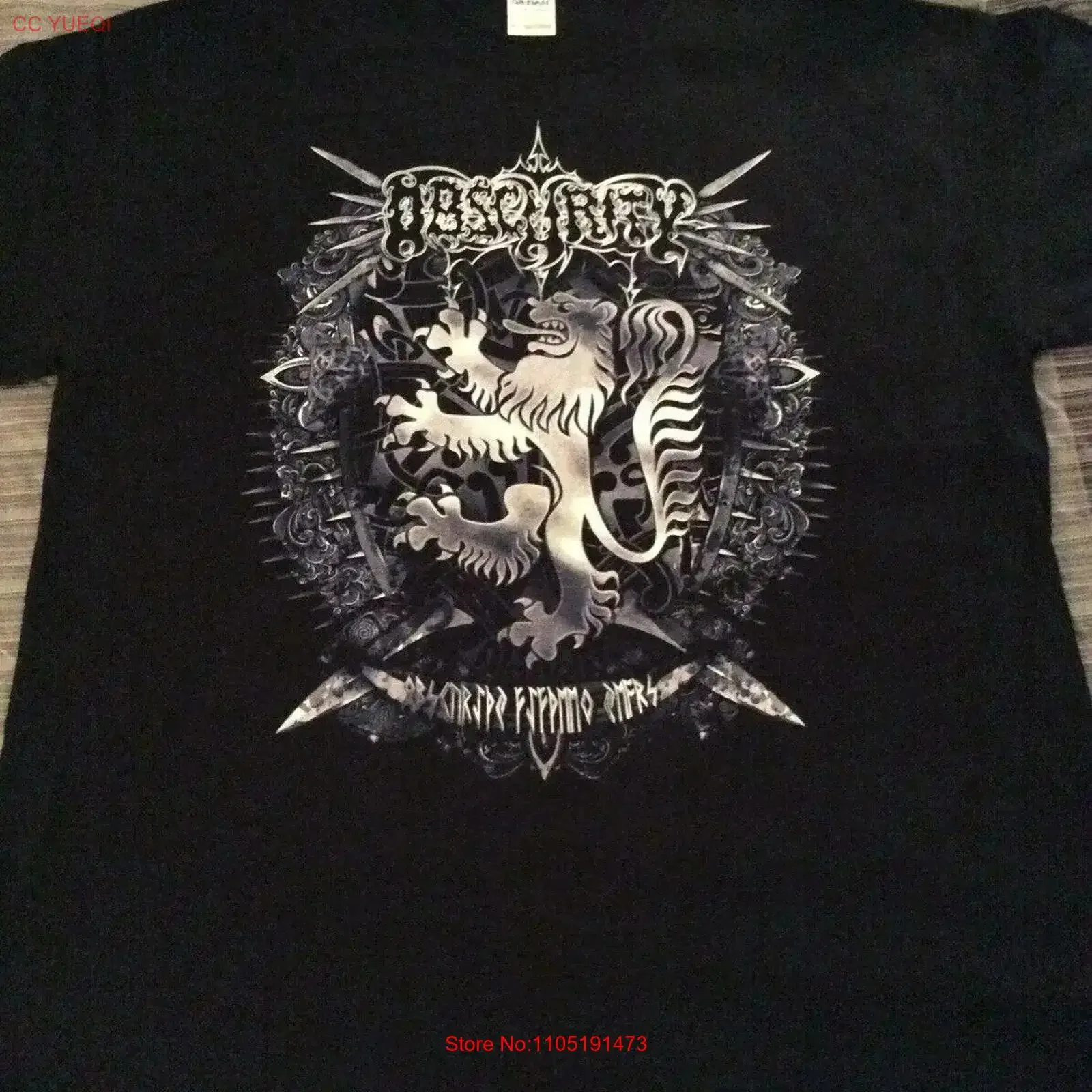 OBSCURITY T Shirt XL Azarath The Chasm Inquisition Urgehal Urfaust vintage lavé streetwear mode étiré doux élégant