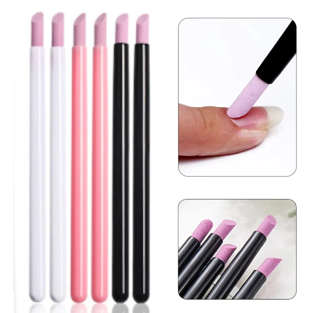 Limes à ongles en pierre de quartz, éliminateur de cuticules et de peaux mortes, cadeau idéal, léger, portable, pratique, outils de manucure