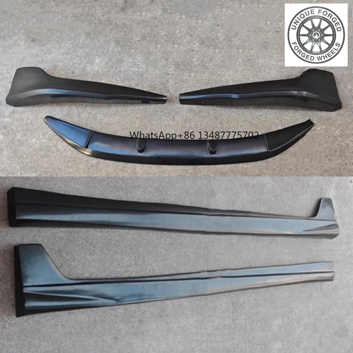 Front Bumper Corner Spoiler Side Skirts For Honda Accord 2008-2013, Modified Unpainted Body Kit