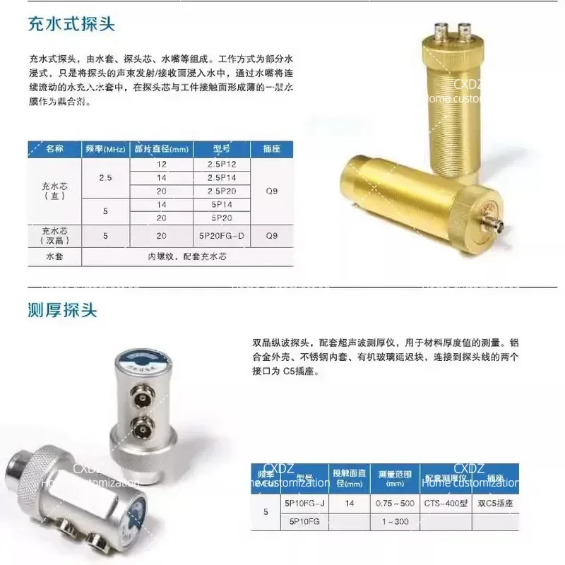Ultrasonic Oblique Probe 2.5P14 Transducer 5P20 Round