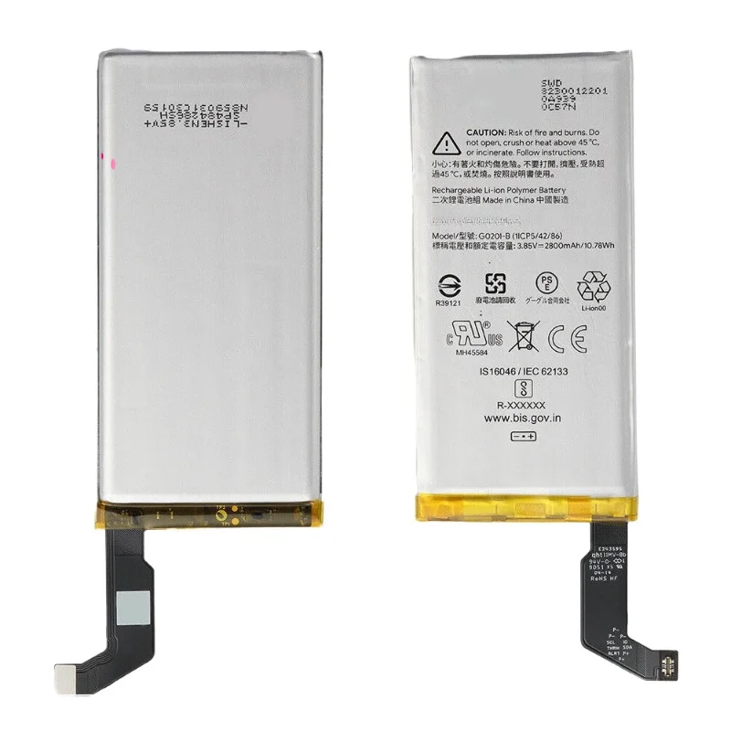 For Google Pixel 4 (5.7) G020I-B 3.85V 2800mAh Battery 2pcs