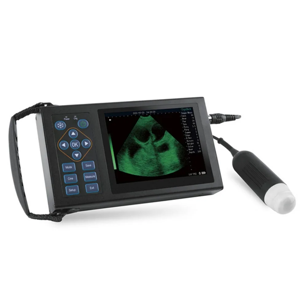 ICEN 5.6 Inch Handheld Veterinary Pet Ultrasound Scanner Mechanical Vet  Machine Animal Portable  