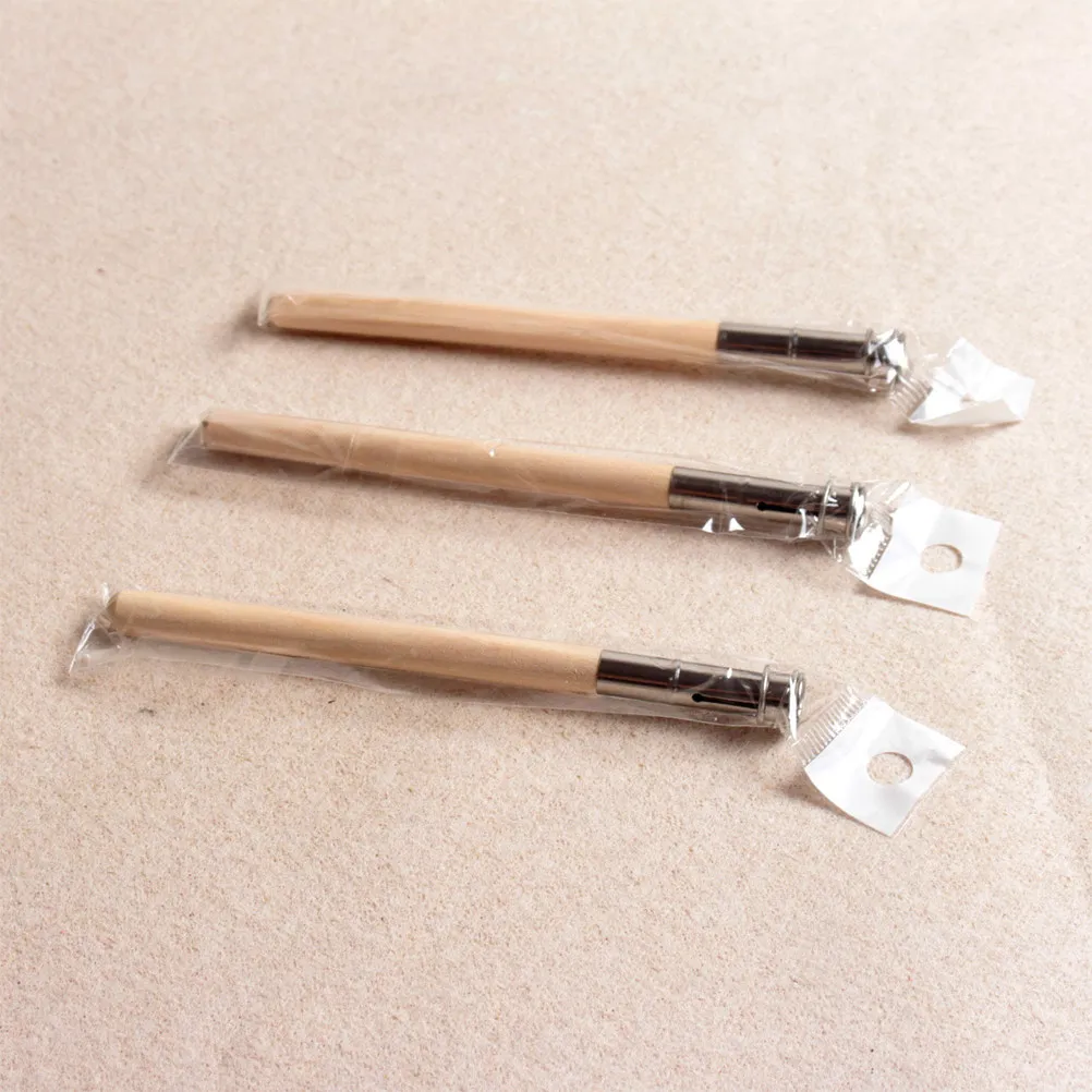 15Pcs Premium Wood Iron Pencil Extender Lightweight Compact Ergonomic Sketch Pencil Lengthener for Students School Office Studio
