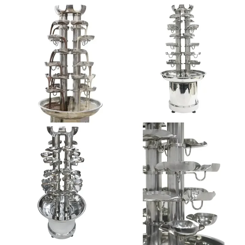 for Professional Stainless Steel Chocolate Fountain Commercial Waterfall Machine with Detachable Tower  Business Use