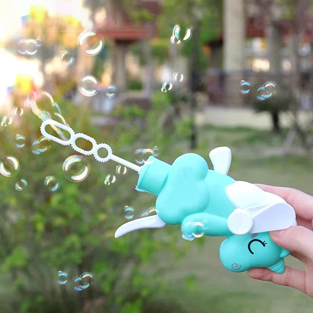 Bubble Water Toys Animal-shaped Cartoon Bubble Stick Hand Pressure Children Fan Cartoon Hand Pressure Bubble Stick Fan Fan