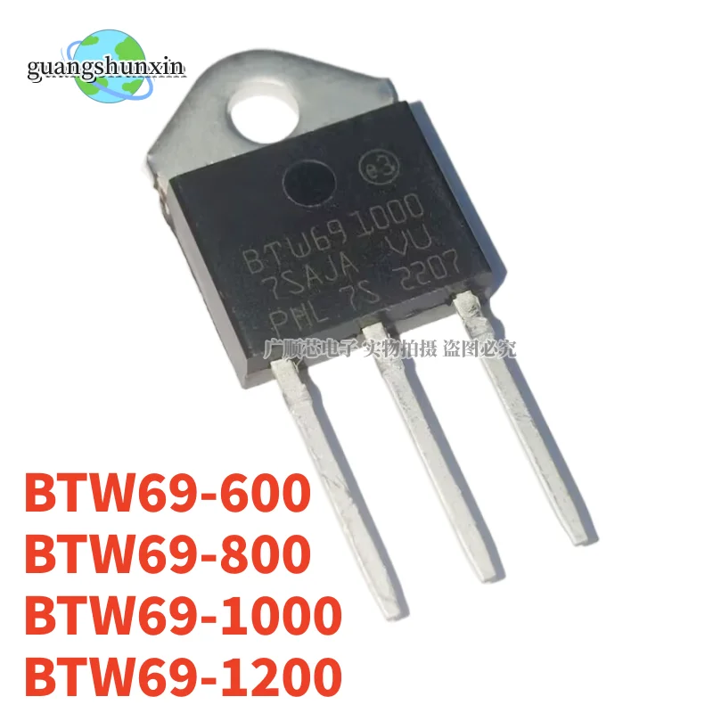 10st Btw69 BTW69-600 BTW69-800 BTW69-1000 BTW69-1200 TO-3P Btw691200 To 3P 600V 800V 1000V 1200V Scrs