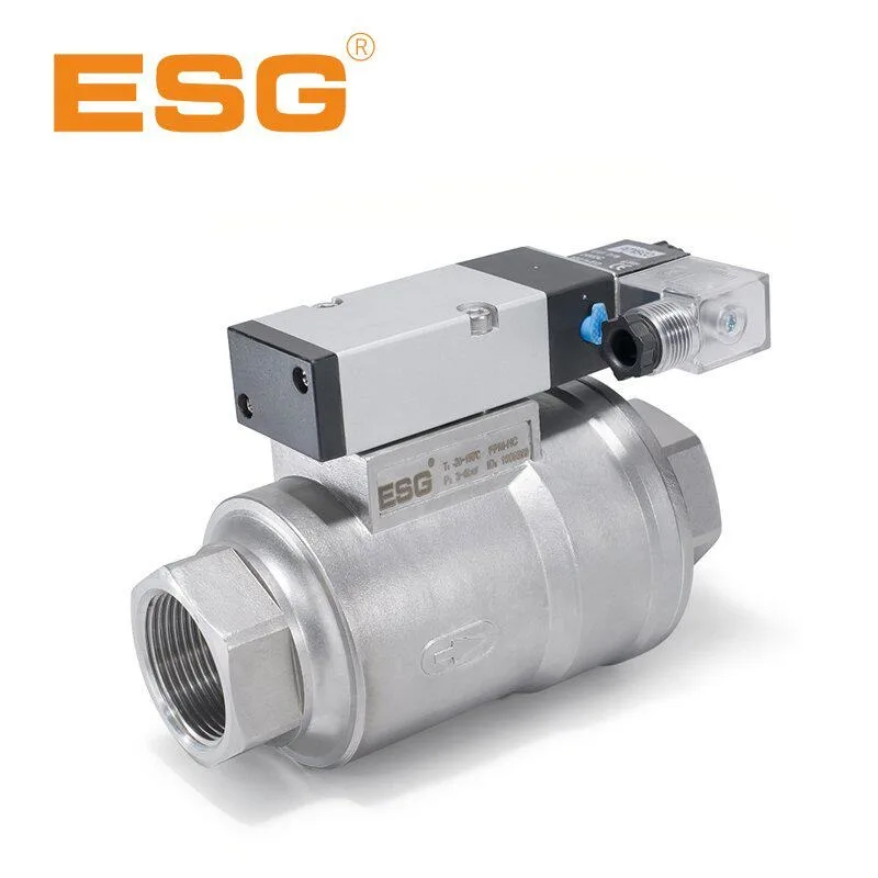 Original genuine ESG200 stainless steel 304 pneumatic shuttle valve pneumatic shaft valve with signal switch DN15-50