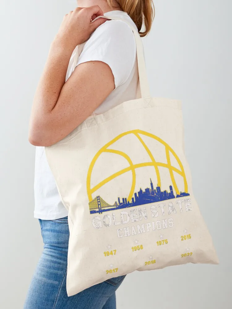 

Golden 2022 Basketball for men women warriors Tote Bag custom bags Eco bag eco bag folding hand