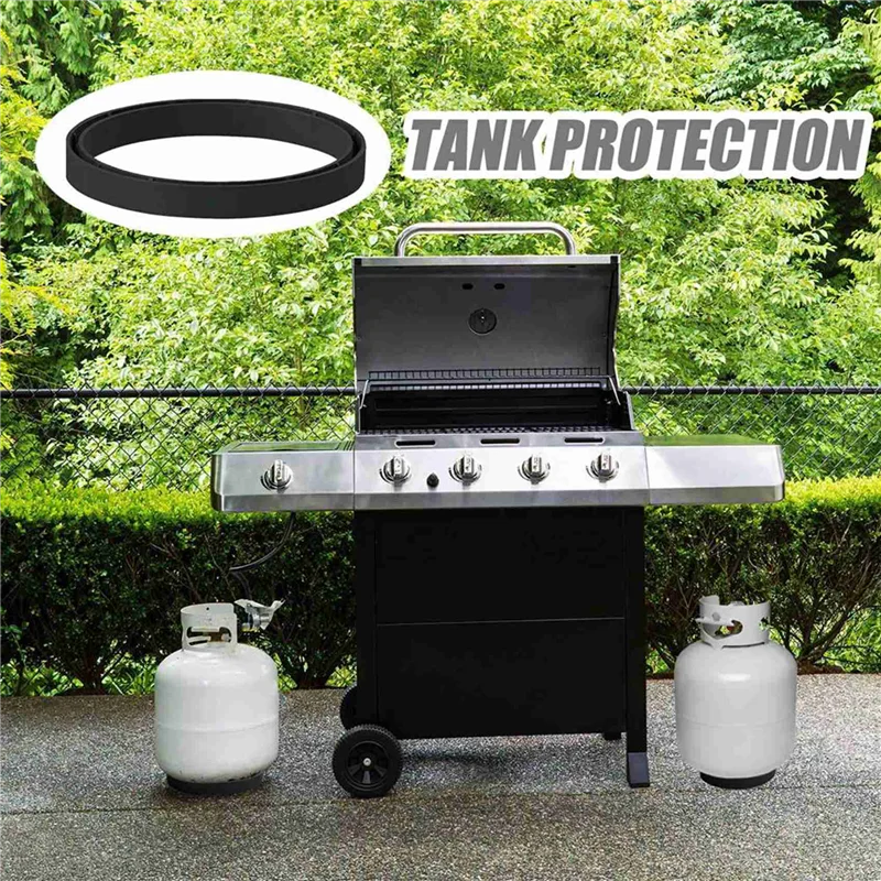 J1UL1N Ring Base For Propane Cylinder Tank,2Pcs Propane Tank Protective Spacer Base,Fits 20-40Lb(5-10 Gallons)Propane Cylinders