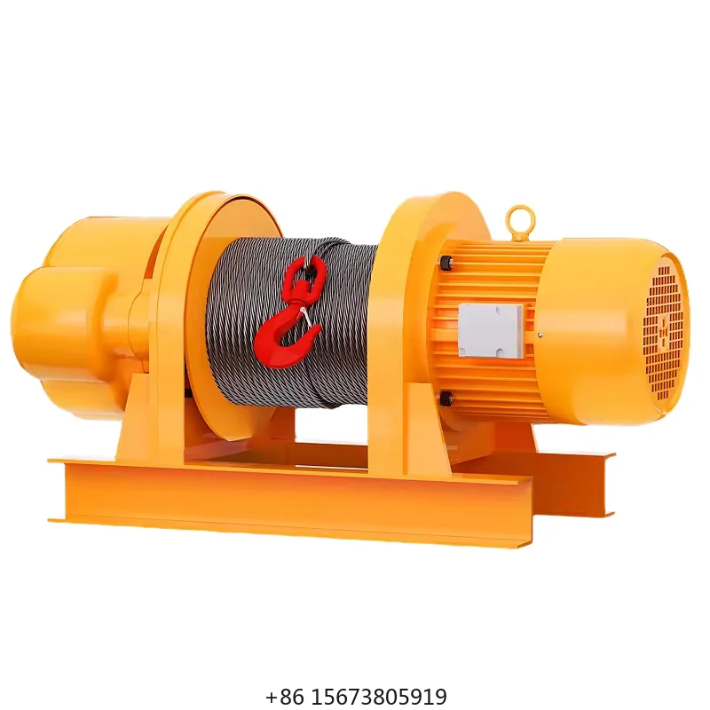 New JK-D Electric Winch Steel Construction Wireless Remote Control 1 Ton Capacity for Mine/Dock Lifting & Bridge Operations