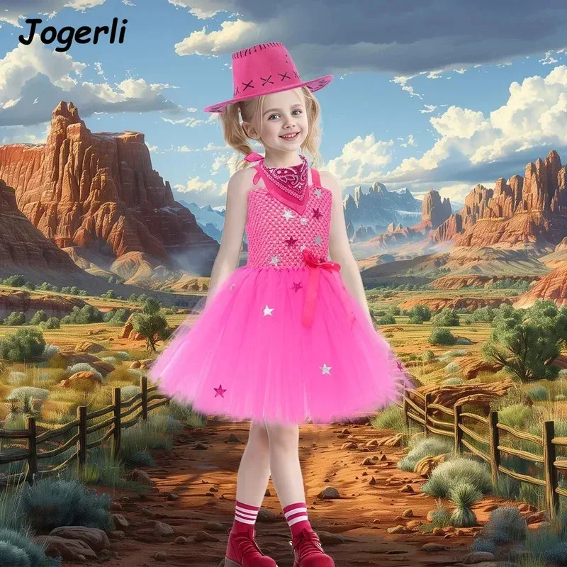 فستان الأميرة الشبكي لعيد الميلاد والهالوين من Jogerli، ملابس لعب الأدوار للأطفال، بدلة فتاة #3