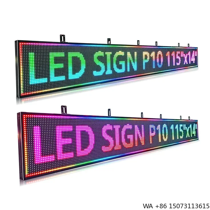 

Outdoor P3/P6 LED Scrolling Sign IP65 Waterproof Dustproof Banner with WiFi Connection
