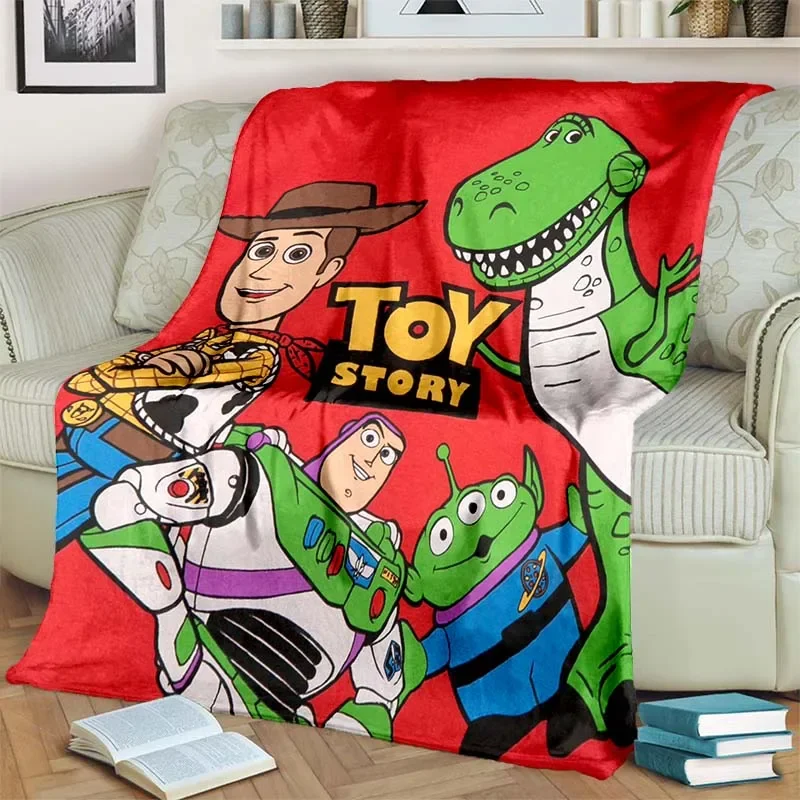 3D Cartoon Toy Story Disney Blankets Are Suitable for Family Living Room Children\'s Bedroom Sofa Warm Blanket