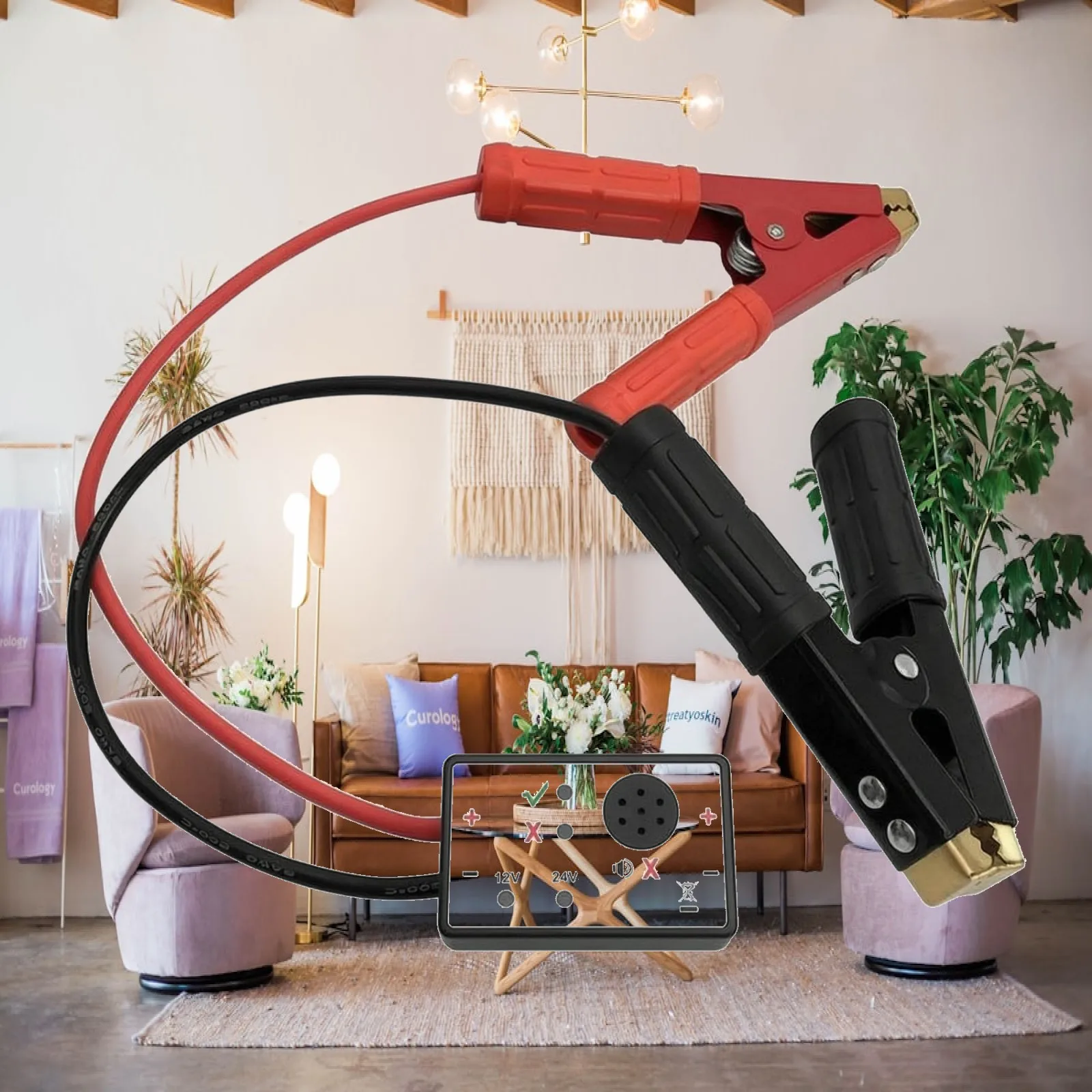 Vehicle Surge Protector Auto Surge Absorber Terminal Clamp Safety Tool for 12V 24V Metal Joining Electrical Protection