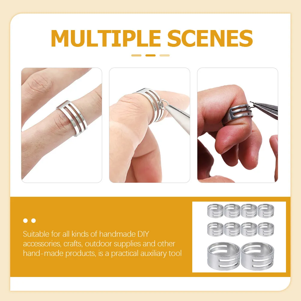 10Pcs Jump Ring Opener Closer Tool for Jewelry Making Easy Quick Effortless Opening Closing Adjustable Ring Size Comfort Fit