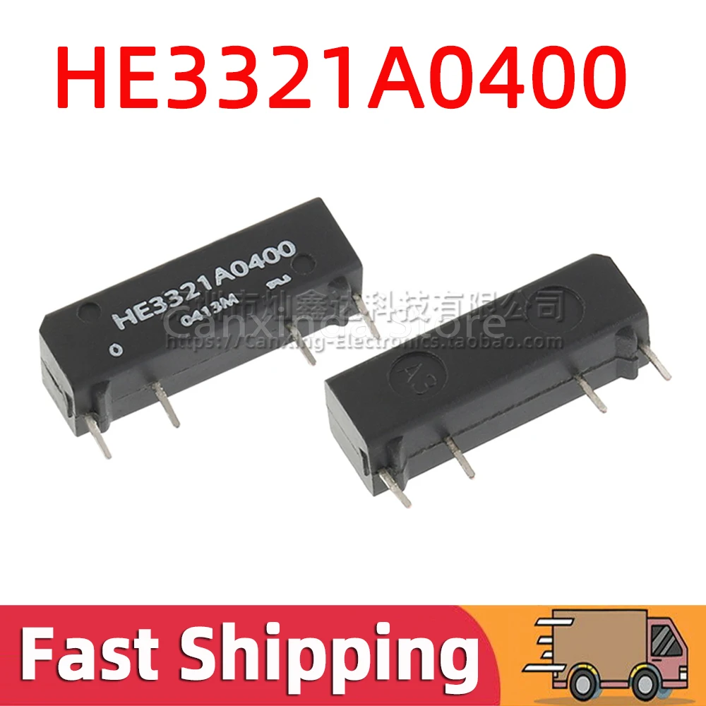 5pcs HE3321A0400 SIP4 Dry Reed Relay 5V 1A Miniature Normally Open Single Pole Single Throw Reed Relay