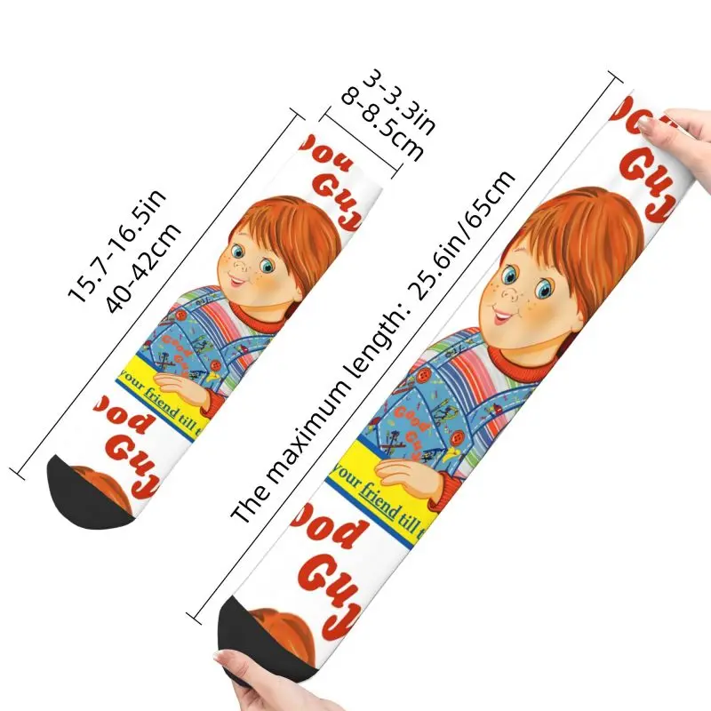 Kawaii Child\'s Play Good Guys Chucky Socks Men Women Warm 3D Print Sports Football Socks