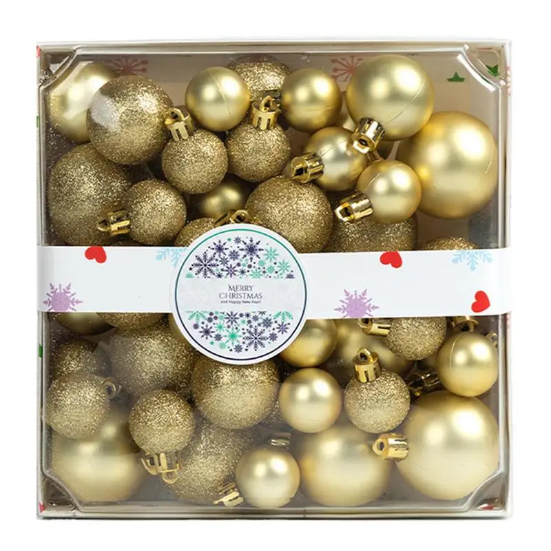 44pcs/Box Christmas Balls Christmas Tree Ornaments Christmas Decoration for Home Party Christmas Hanging Pendant