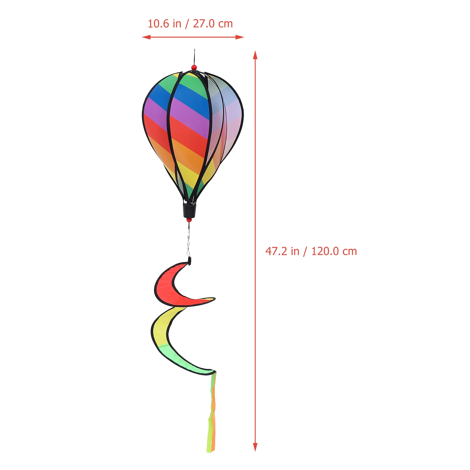 Rainbow Hot Air Balloon Ornaments Balloons Decorations Giant Wall outside Outdoor