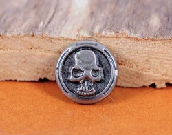 50x Biker Skull Skeleton Leather Rivets Set For Bag Shoe Clothing Leathercraft