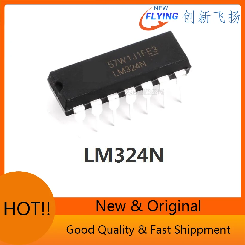 FreeShipping 10PCS good quality 324 DIP-14 LM324 Amplifier LM324P LM324N