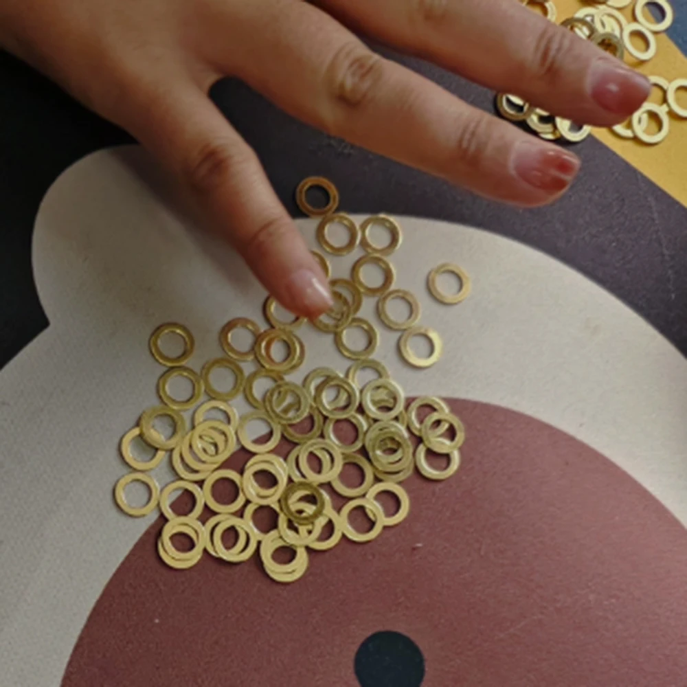 Solid Brass Flat Washer M2 M3 M4 M5 M6 M8 M10 M12 M14 M16 Plain Brass Gasket Corrosion Resistant Good for Hardware Projects