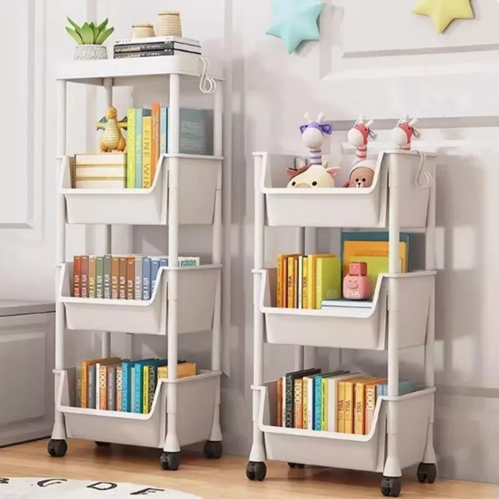 Kitchen Corner Narrow Slit Storage Cabinet Trolley Bookshelf Kitchen Storage Shelf Bathroom Living Room Home Organizer Gifts