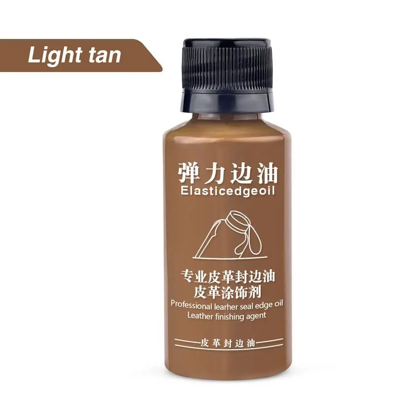 30ml matte elastische Kanten versiegelung Öl Leder farbe DIY Leder kanten farbe Lederwaren Renovierung Trimm kanten versiegelung pigment
