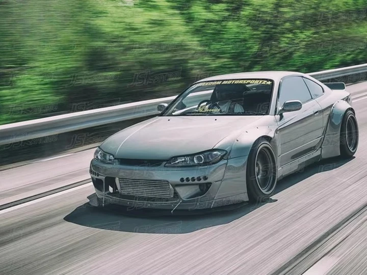 

ROCKET BUNNY STYLE GLASS FIBER WIDE BODY KITS BODYKIT for 1999-2002 SILVIA S15