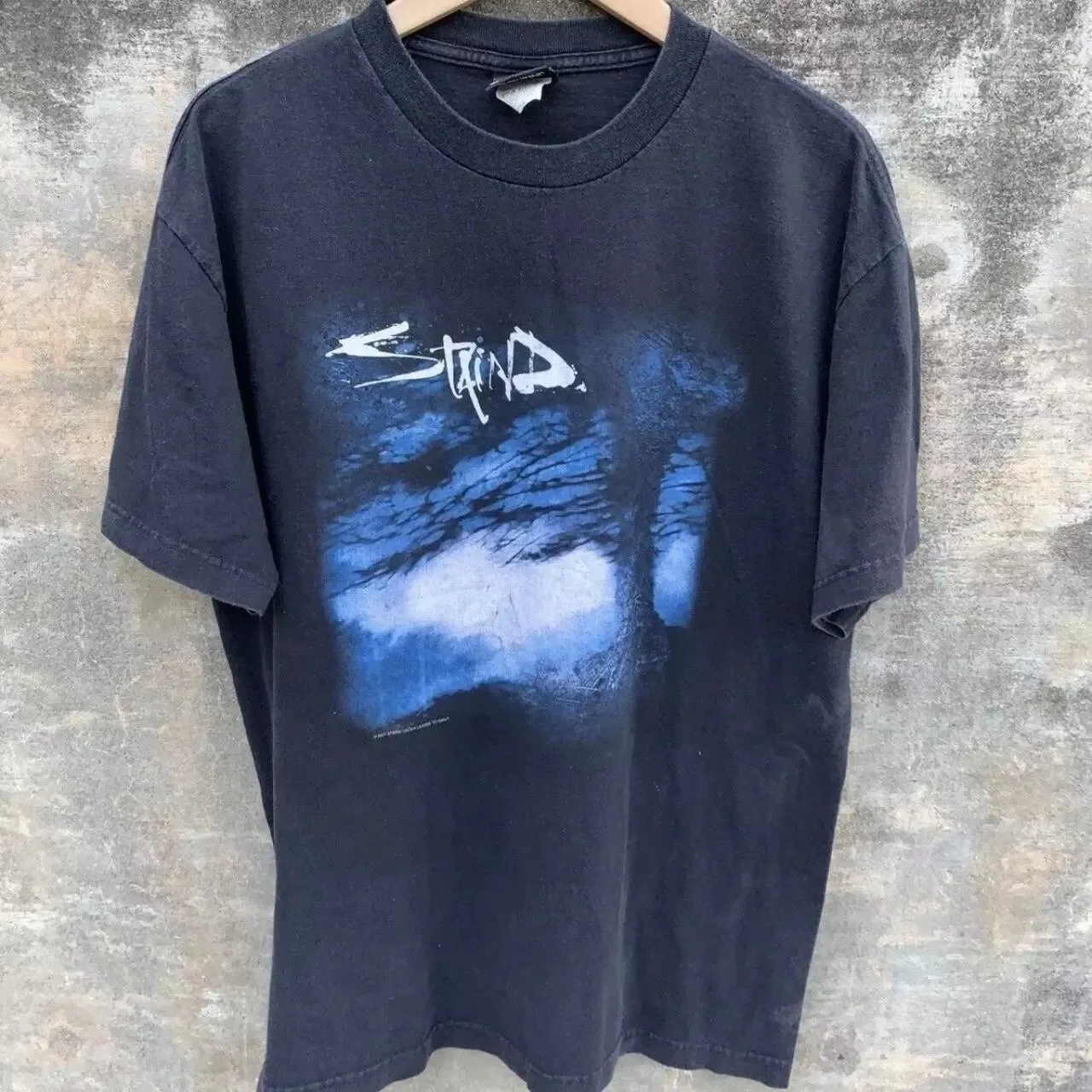 HOT! Staind Band Black Short Sleeve_1 Black T-shirt Size S-5XL